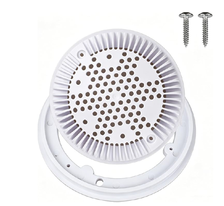 Recalled Sviyatp Pool Drain Cover with two screws