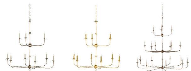 Recalled Currey & Company's Nottaway Chandeliers