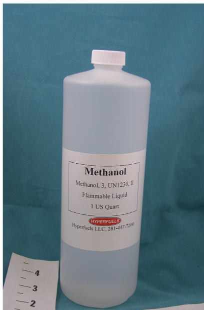 Recalled Hyperfuels Methanol Fuel Container
